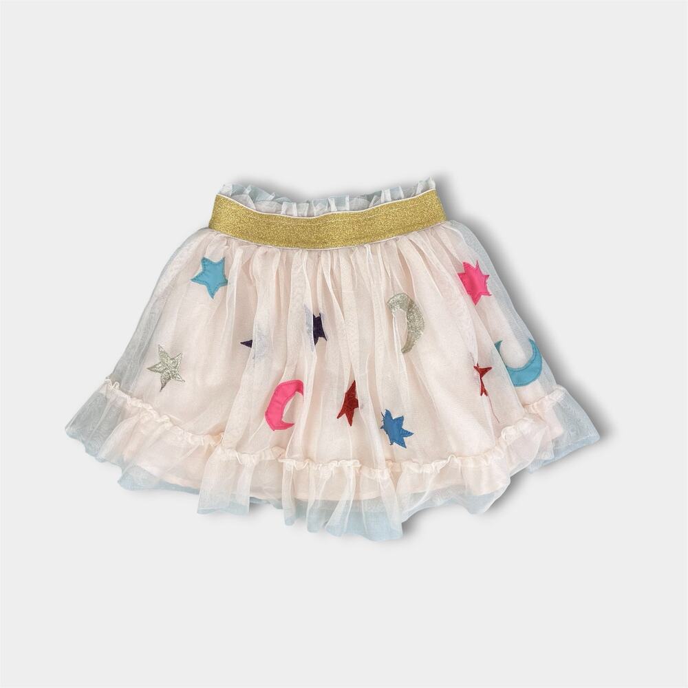 Mini Boden Tulle Applique Skirt Sandpiper Stars 4-5